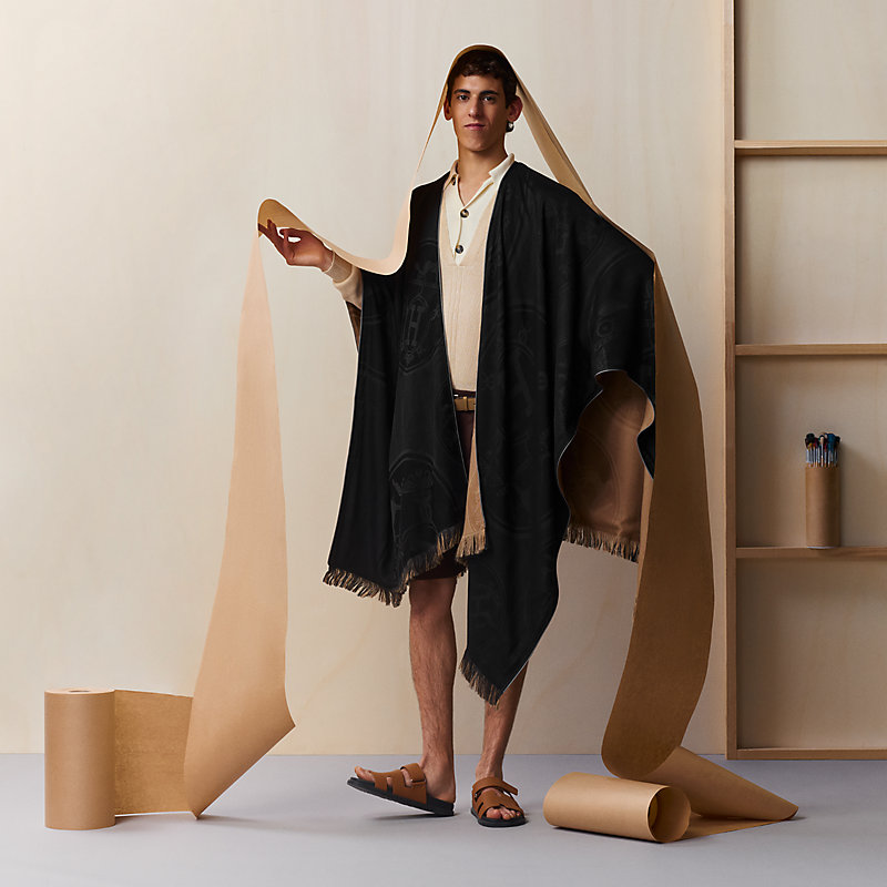 【希少商品】HERMES レディース ケープ リバーシブル ケープ リバーシブル 《ニュー・リブリス》 | Hermès - エルメス